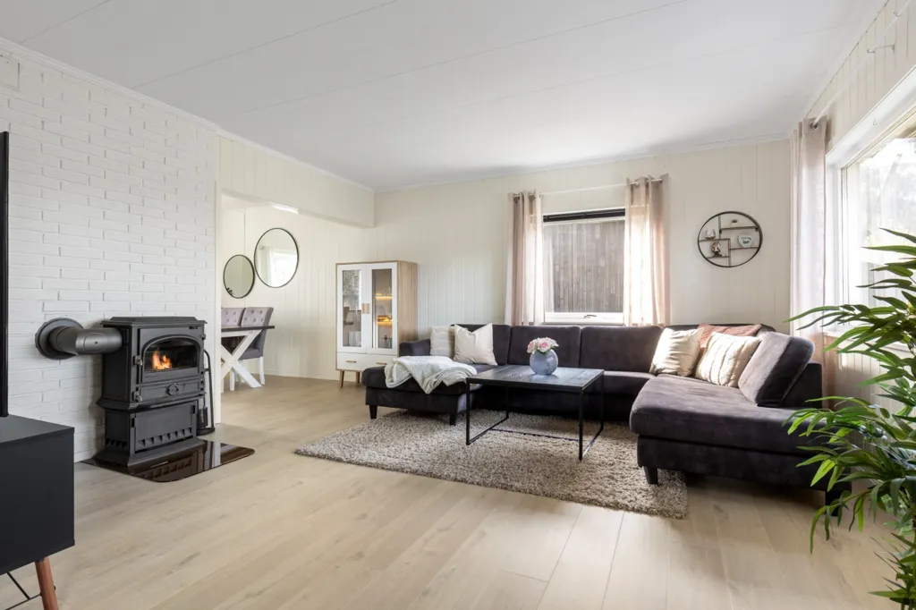 Soggiorno - Luxurious 3-Bedroom Flat with Balcony in Selfors