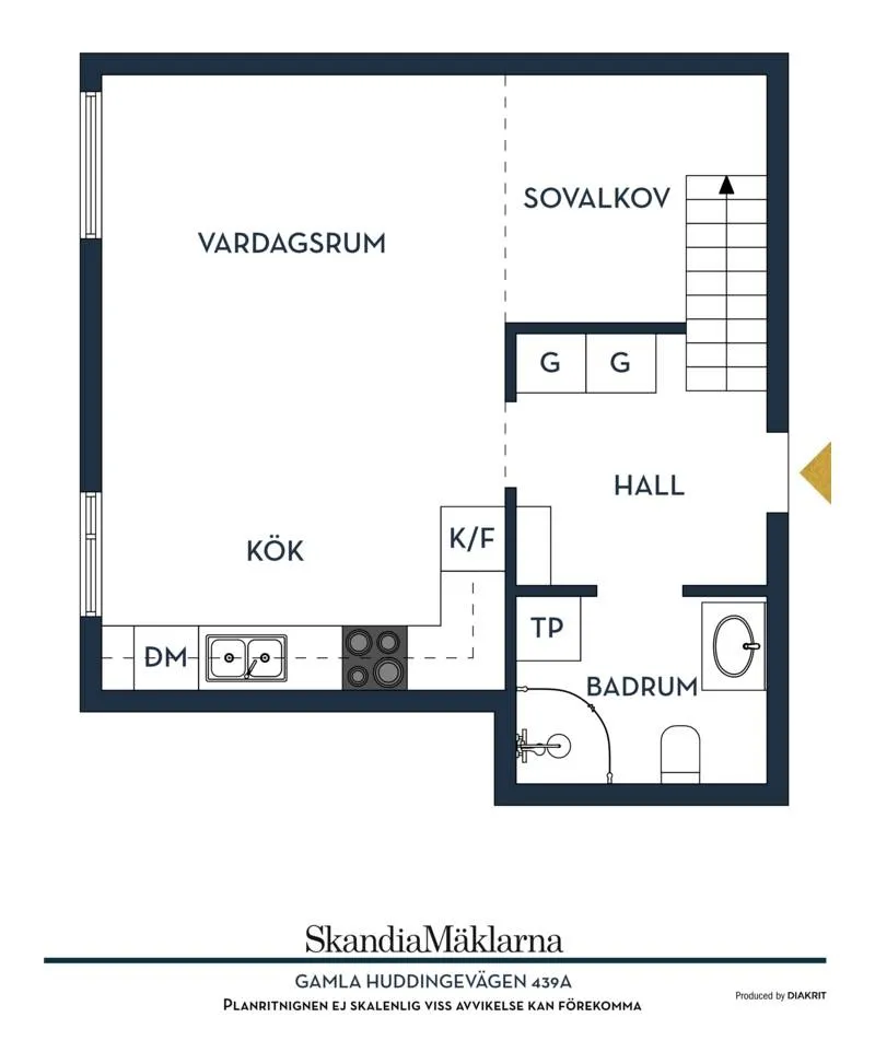 Plan - Loft Apartment with Vindskänsla in Örby