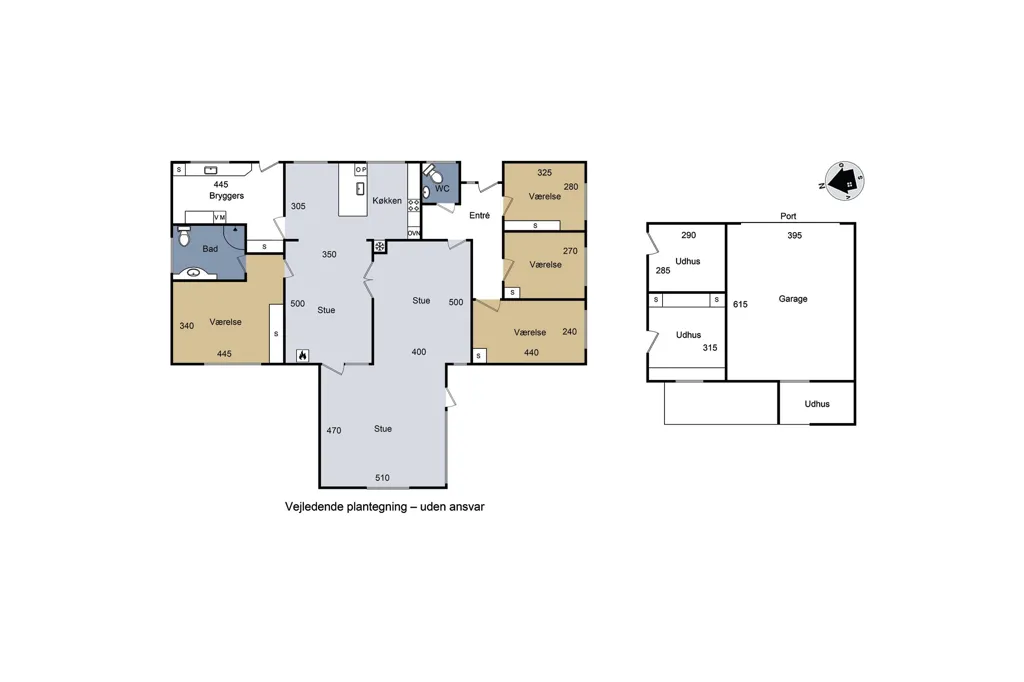 Plan - Family Villa with Garden in Kalundborg