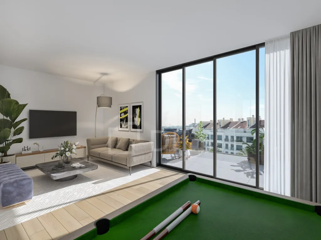 Séjour - Duplex Apartment with Panoramic Views in Montijo