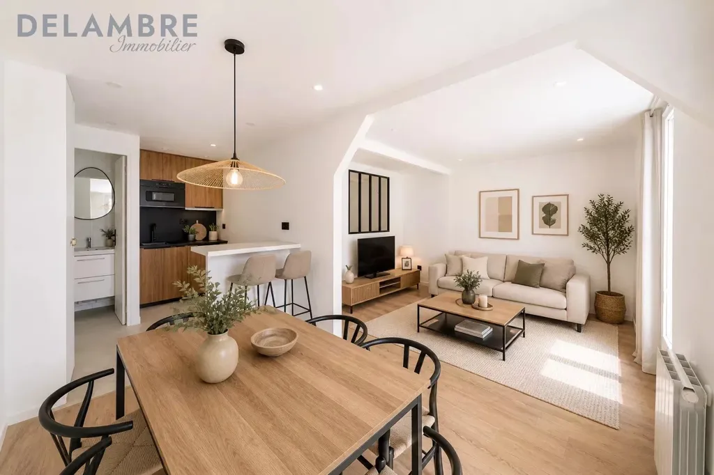 Living Room - Architect-Designed Flat in Paris 14th
