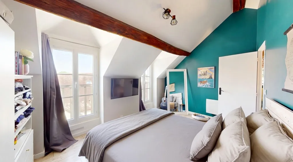 Camere da letto - 4-Piece Flat with Parking in Historic Centre, Nemours