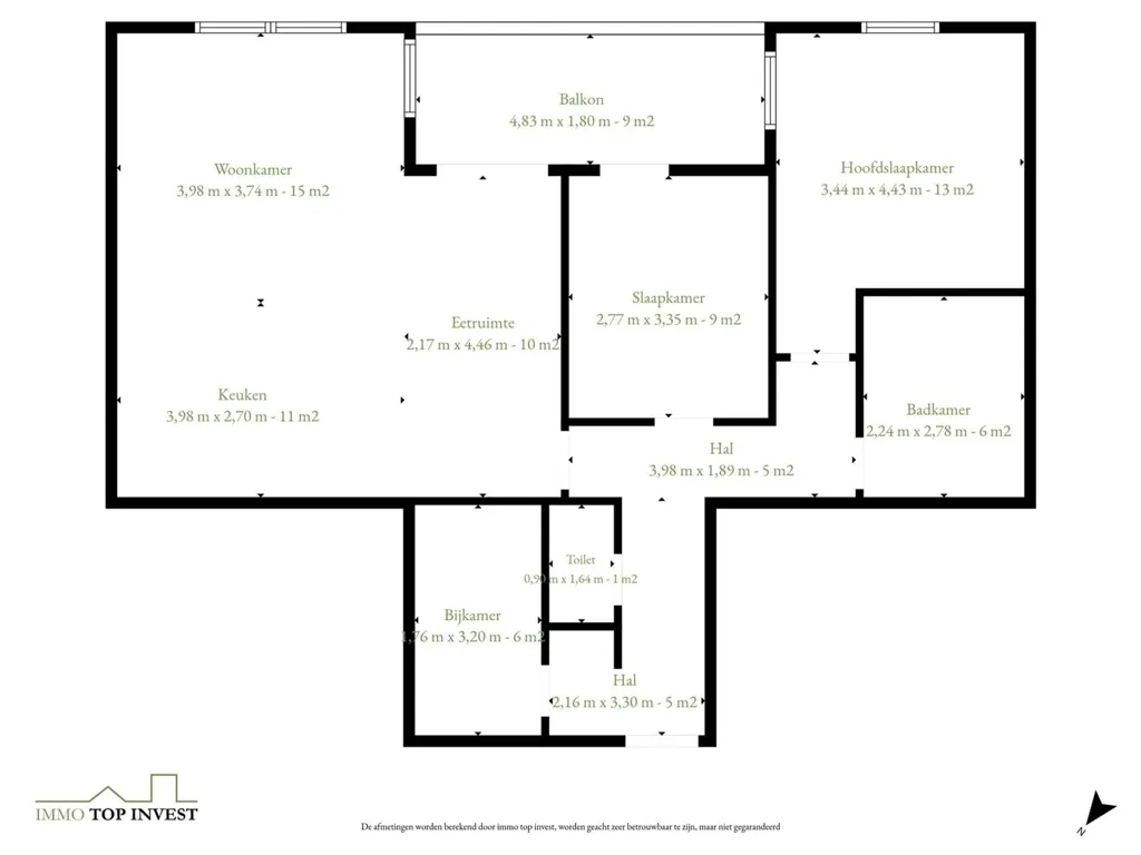 2-bedroom apartment in Hasselt