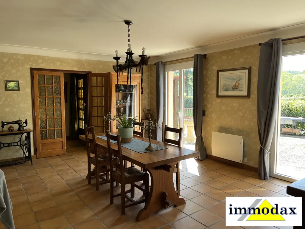 Salle à manger - Maison Traditionnelle avec Piscine à Mimbaste