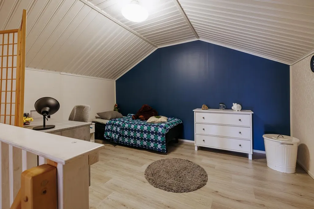 Bedrooms - Spacious Apartment with Sauna in Hyllykallio