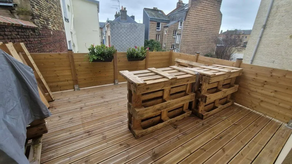 Balcon - Immeuble Rénové avec Terrasse à Le Havre