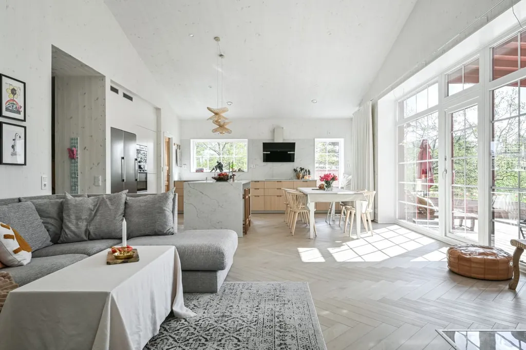 Séjour - Passiv House Villa with Garden in Taxinge