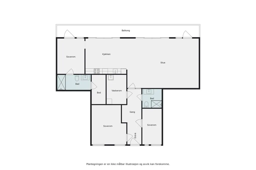 Planimetria - Apartment with Sea View in Agnespassasjen