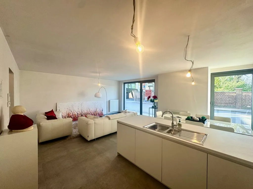 Köök - Luxury Apartment with Park View in Waregem