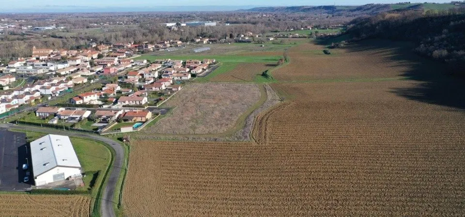 Vue aérienne - Maison à Construire avec Garage à Capens