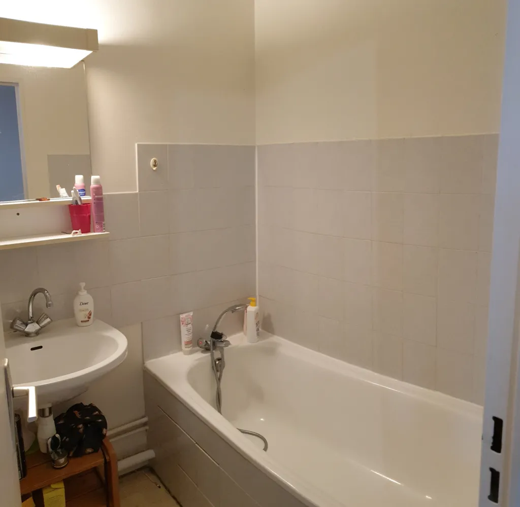 Bathrooms - Studio with Balcony near CHU, Lyon