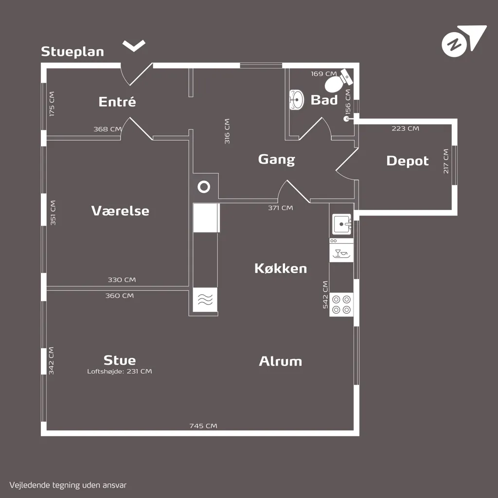 Plan - Villa with Annex in Lumsås, Nykøbing Sj