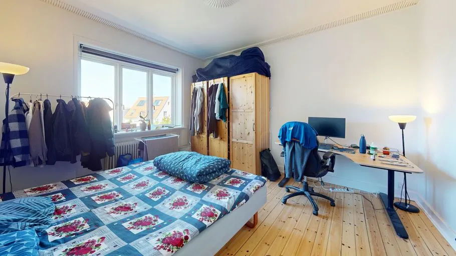 Chambres - Apartment with Balcony in Gentoftegade