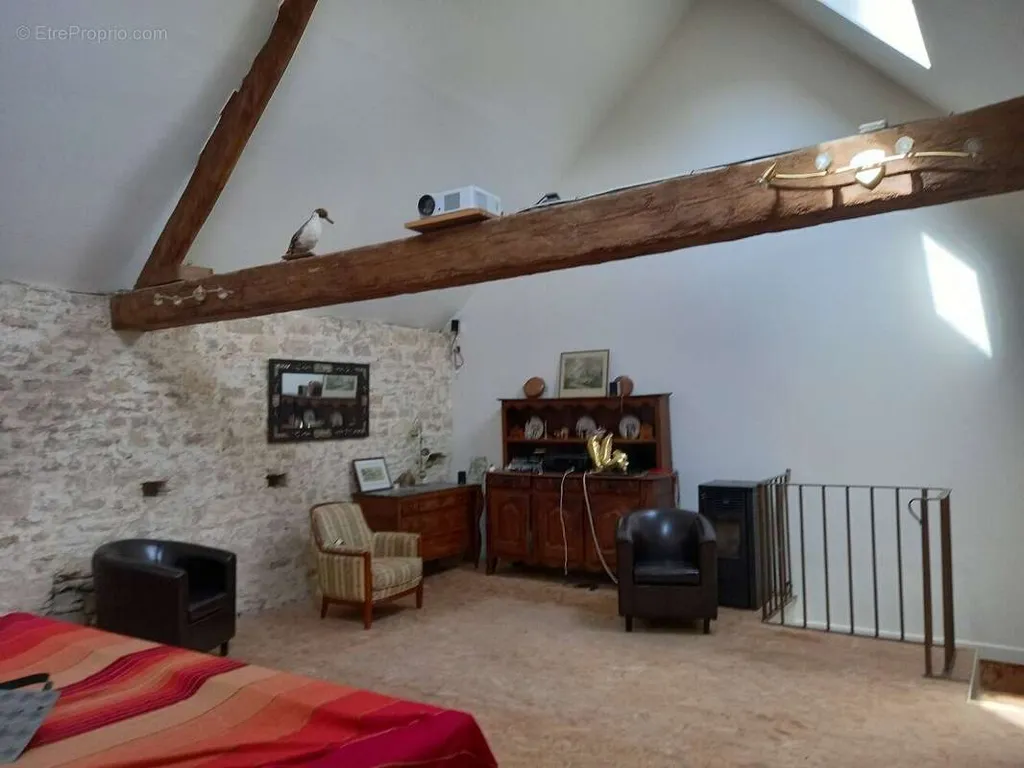 Séjour - Maison Ancienne avec Piscine à Rots