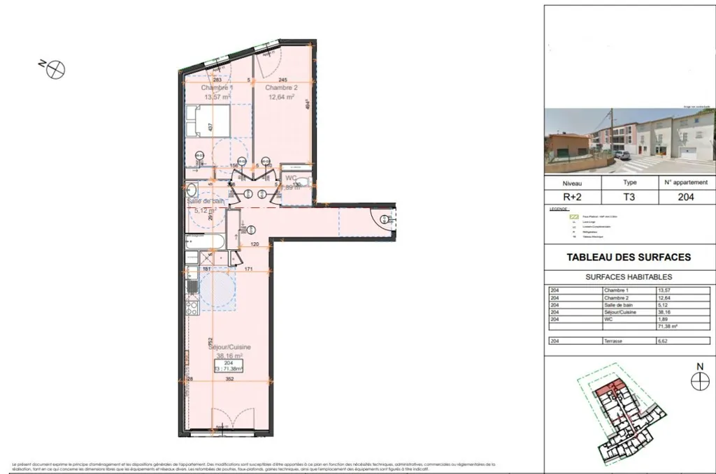 Plan - Appartement Neuf avec Balcon à Cogolin