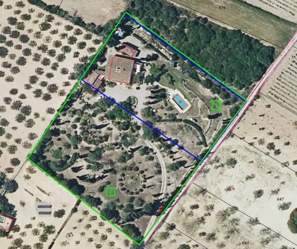 Vue aérienne - Solar-Powered Country House with Mountain Views in Porreres