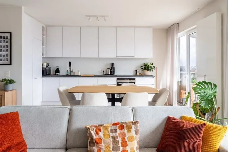 Living Room - Apartment with Canal View in Antwerp