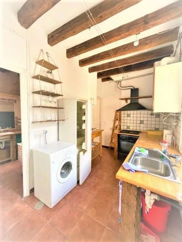 Cuisine - Furnished Studio with Lift in Madrid Centre