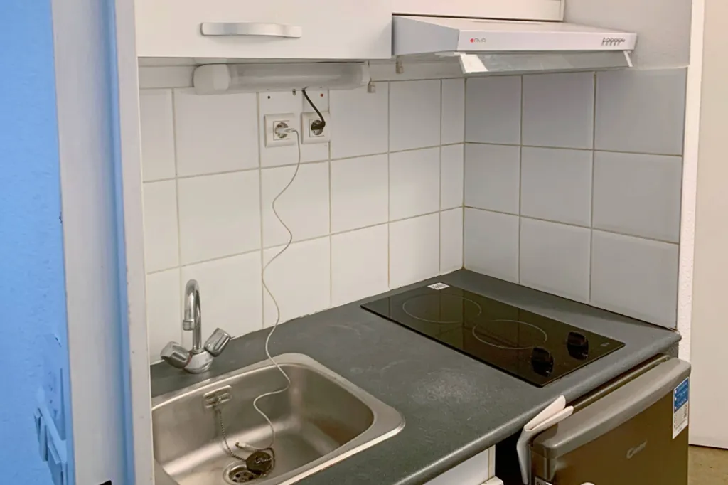 Köök - Studio with Parking in Bordeaux Centre