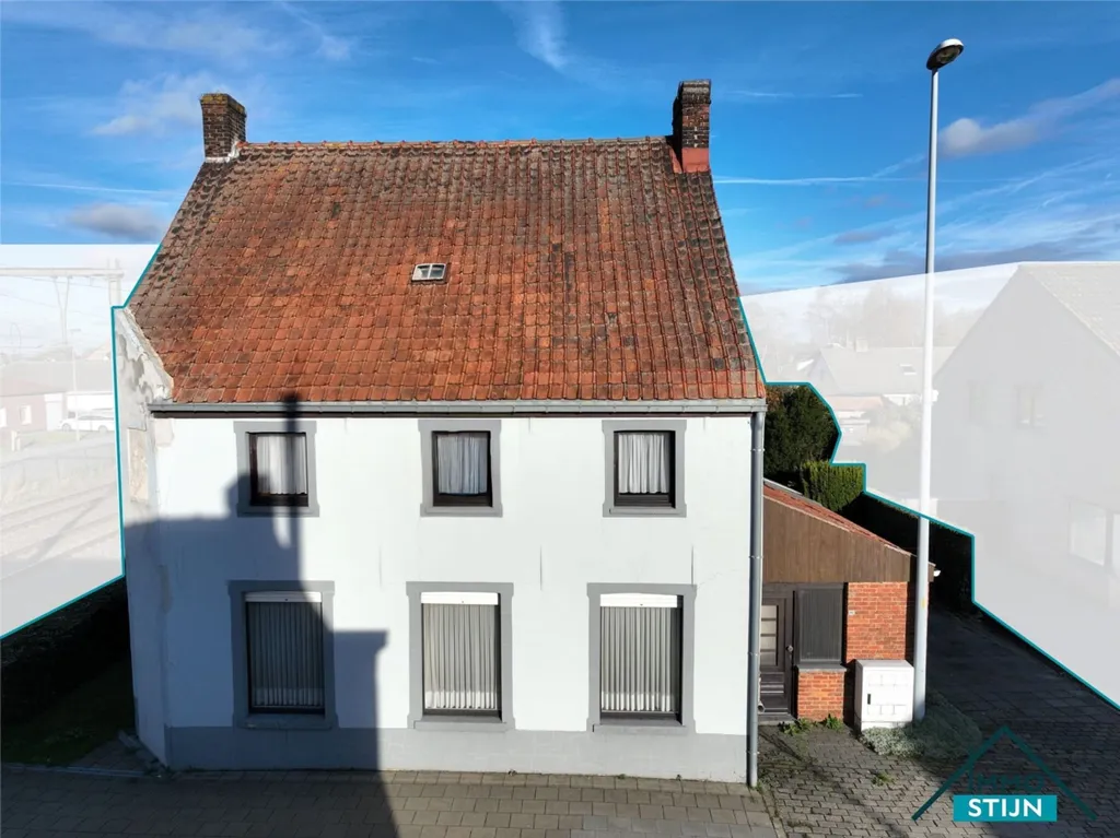 Vue aérienne - Maison à Renover avec Terrasse à Veldegem