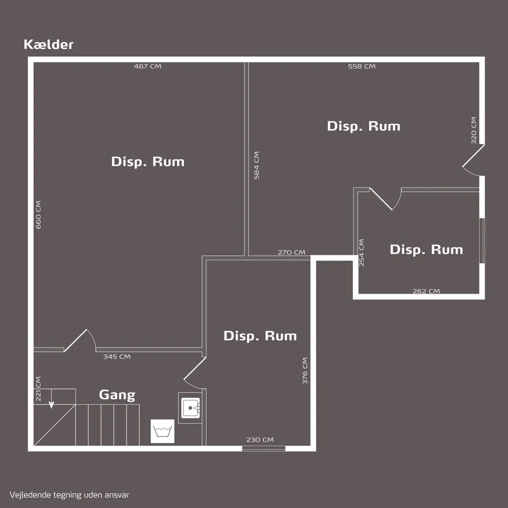 Planimetria - Corner Villa with Two Units in Ejlstrup
