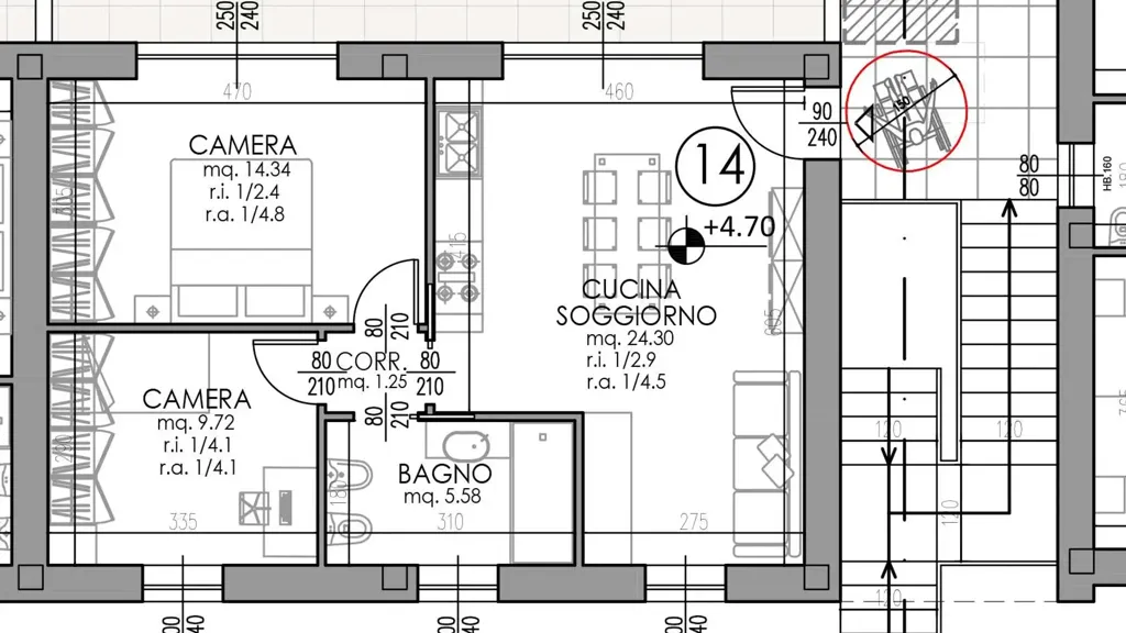 Plaan - Apartment with Pool in Lazise