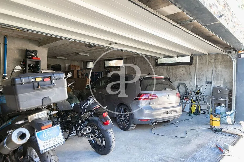 Garage - Contemporary Villa with Pool in Begues