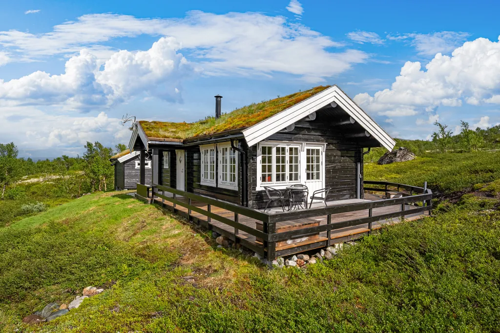Extérieur - Traditional Timber Cabin with Mountain Views in Ålen