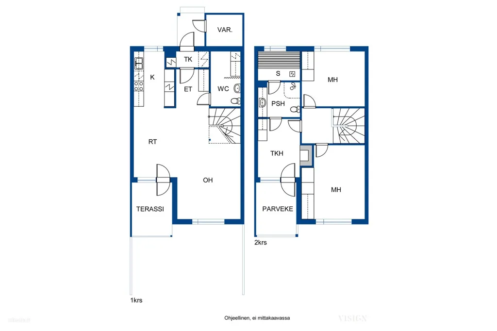 Plan - Terraced House with Private Sauna in Varkaus