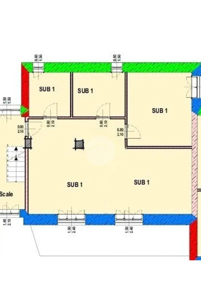 Floor Plan - Modernised 3-Bedroom Apartment in Druento