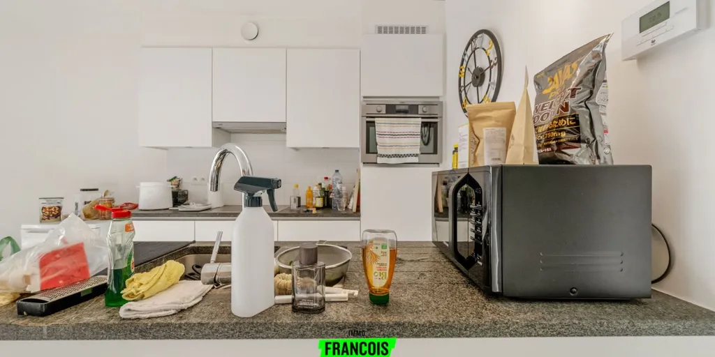 Cuisine - Appartement Moderne avec Terrasse au Centre d'Ostende