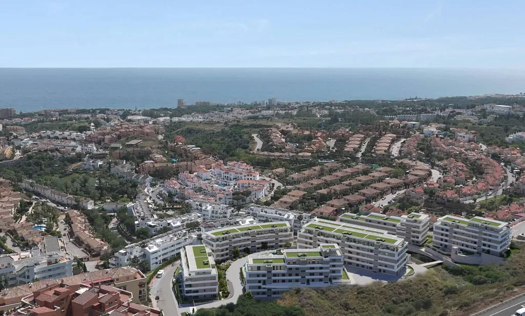 Õhuvaade - 1-Bedroom Apartment with Sea View in Mijas