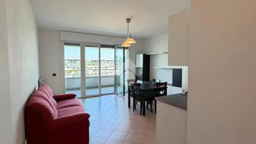 Living Room - Bright Bilocale with Terraces in Milan