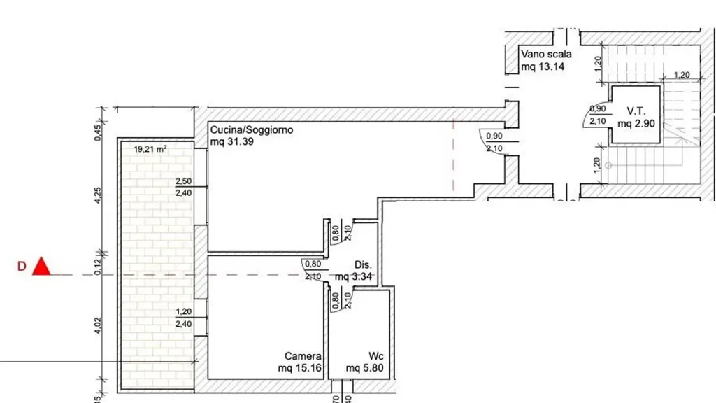 Plan - Apartment with Spacious Terrace in Chioggia