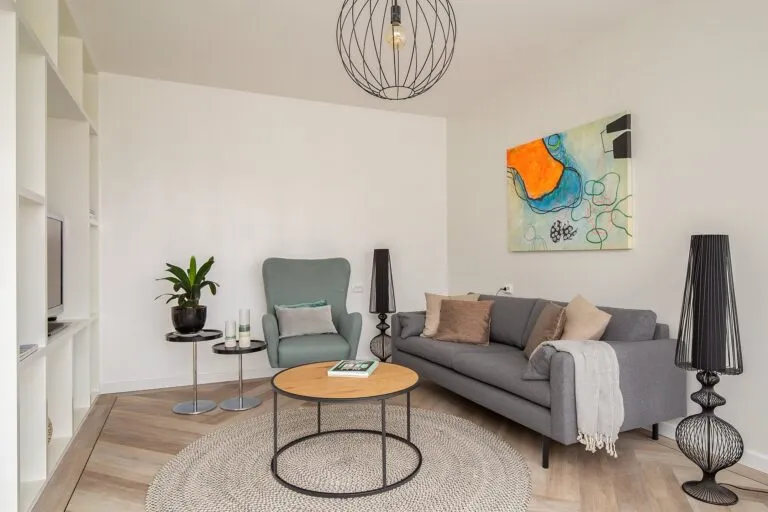Soggiorno - Modern Apartment with Balcony in Amstelveen