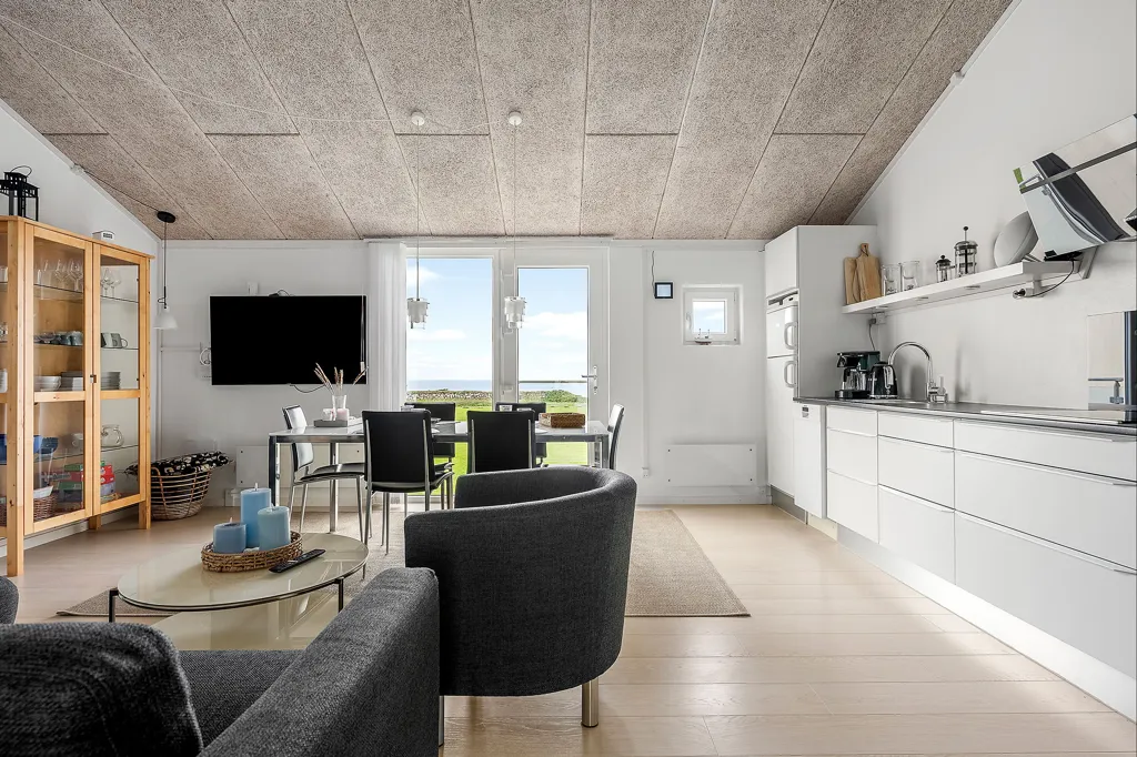 Séjour - Apartment with Sea View in Løkken