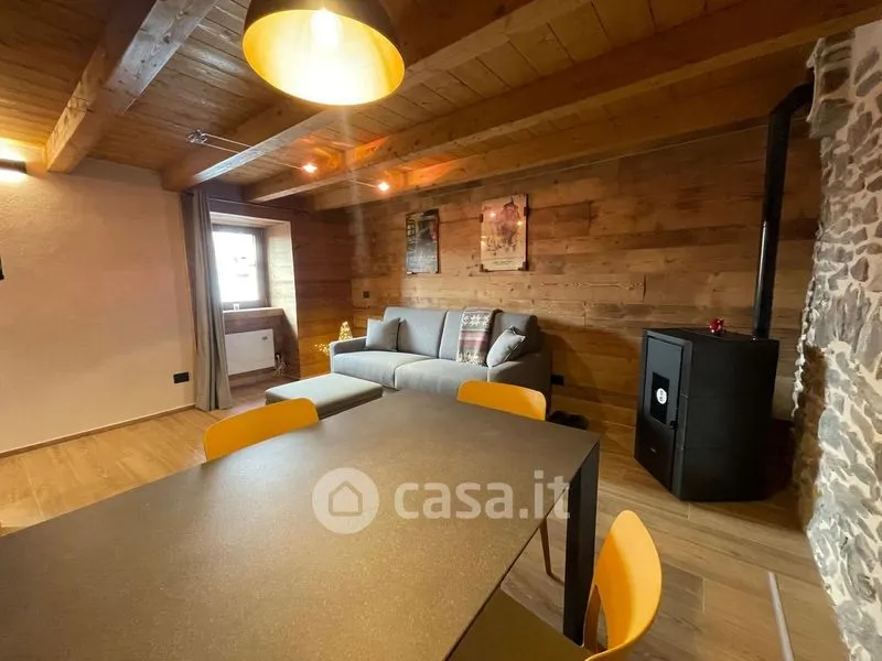Söögituba - Duplex Apartment with Sauna in La Thuile