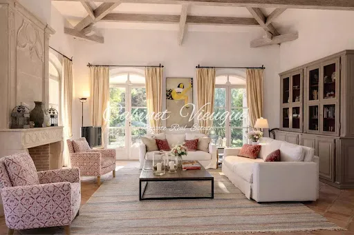 Séjour - Villa de Luxe avec Vue Mer à Grimaud