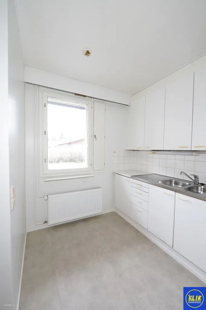 Kitchen - Modernised Flat with Terrace in Noormarkku