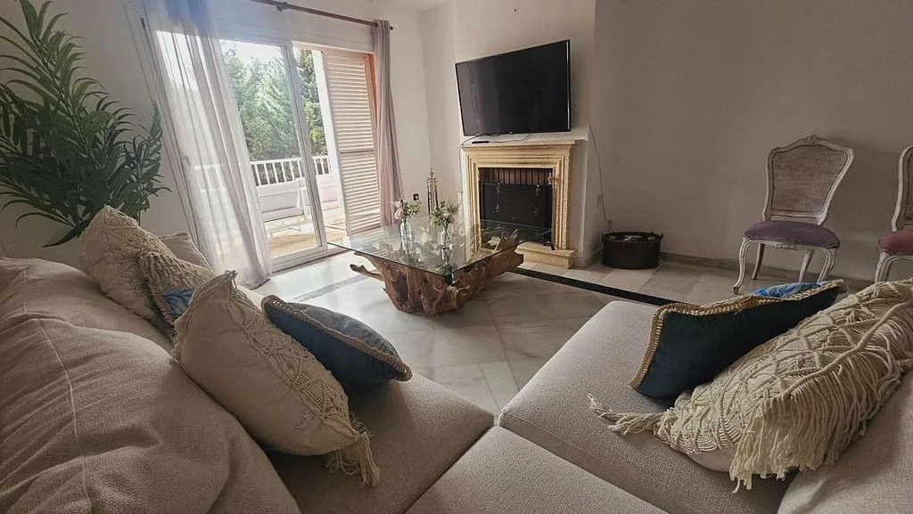 Living Room - Andalusian Villa with Pool in Sotogrande