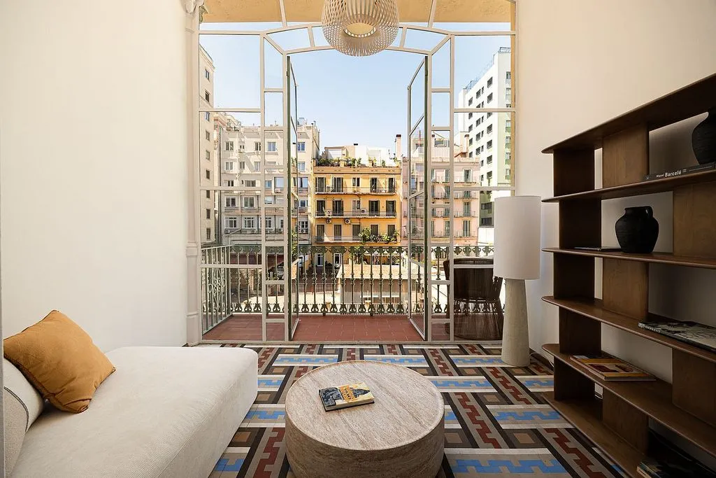Soggiorno - Furnished Apartment with Terrace in La Dreta de l'Eixample