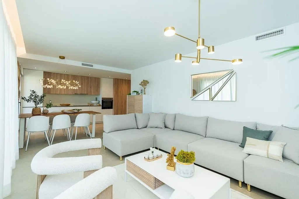 Séjour - Apartment with Pool and Terrace in La Cala Golf