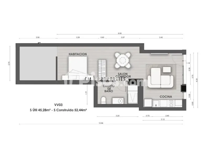 Plaan - Furnished Flat with Lift in El Pla del Real