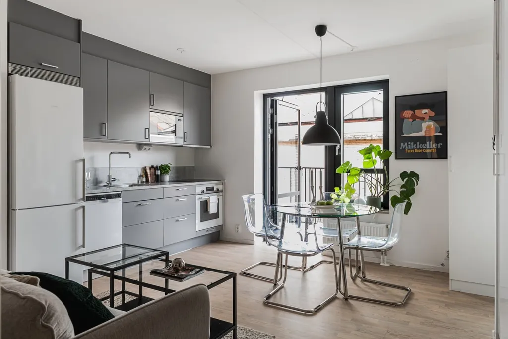 Köök - Modern Flat with Balcony in Varvsstaden