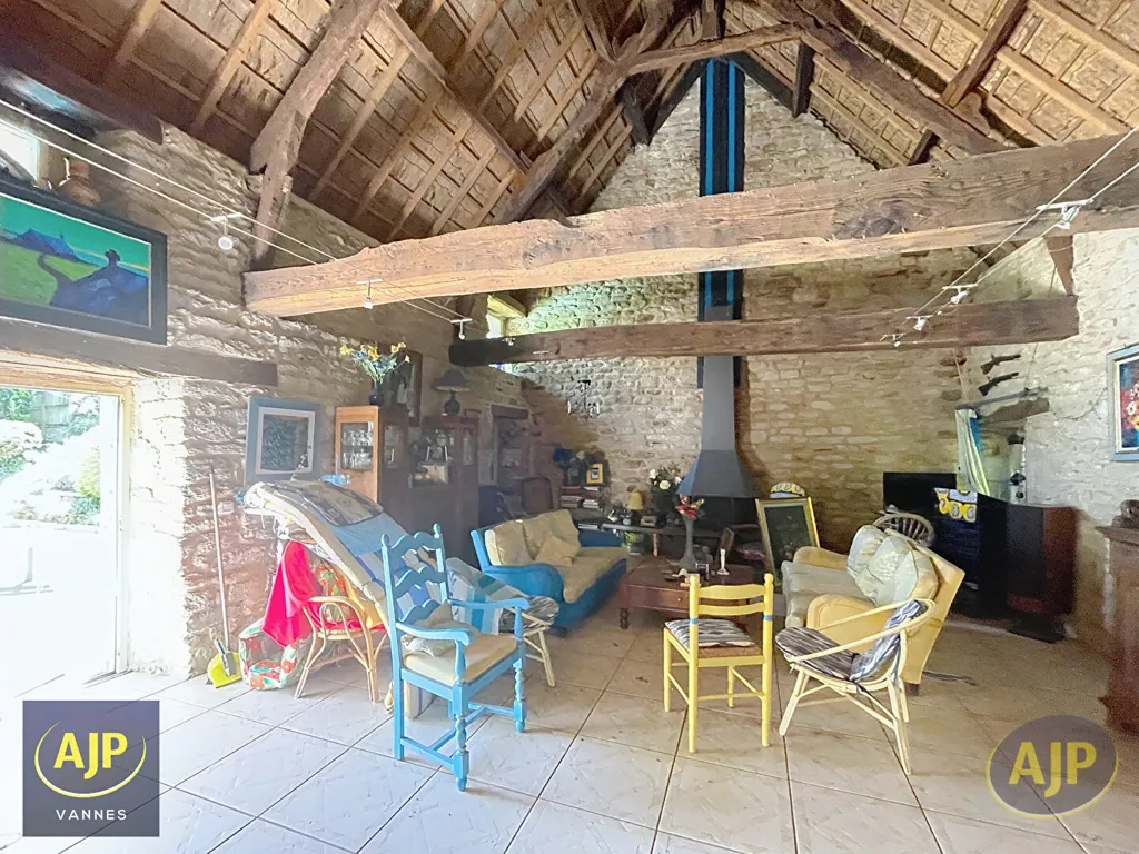 Séjour - Longère en Pierre avec Piscine près de Vannes