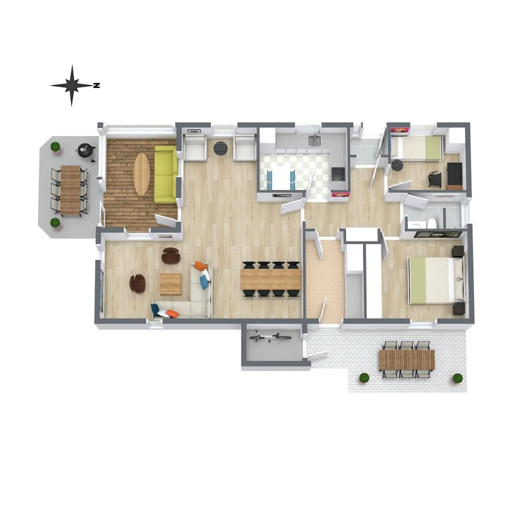 Plan - Villa with Garden in Østervrå