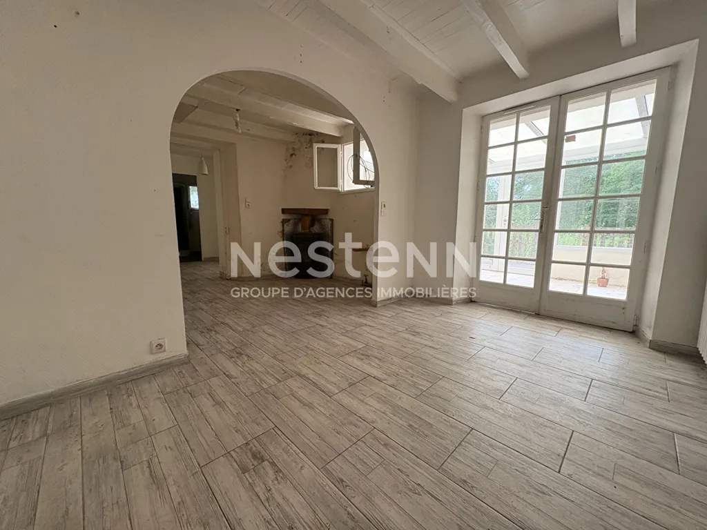 Séjour - Maison en Pierre à Rénover au Calme à Questembert
