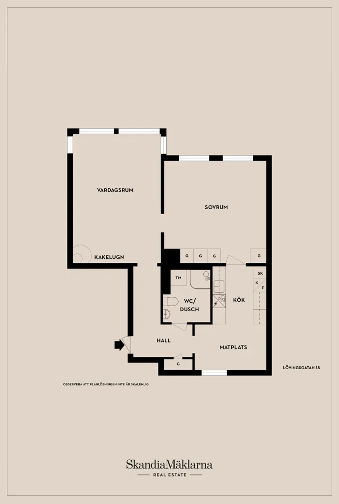 Planimetria - Apartment with Balcony in Jönköping