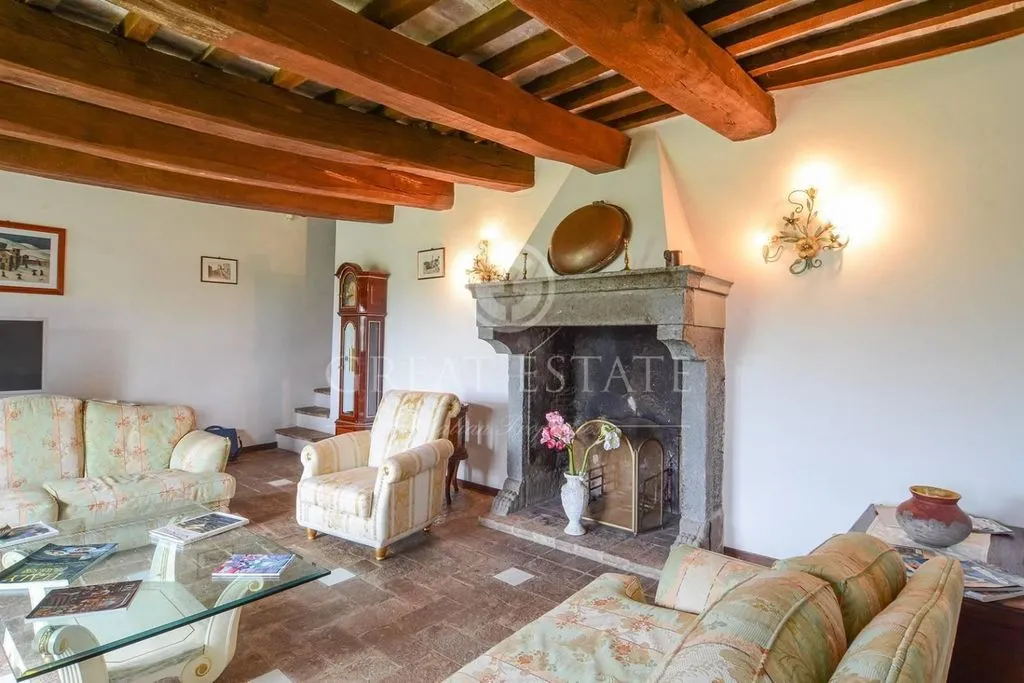 Living Room - Ancient Castle with Pool in Umbria