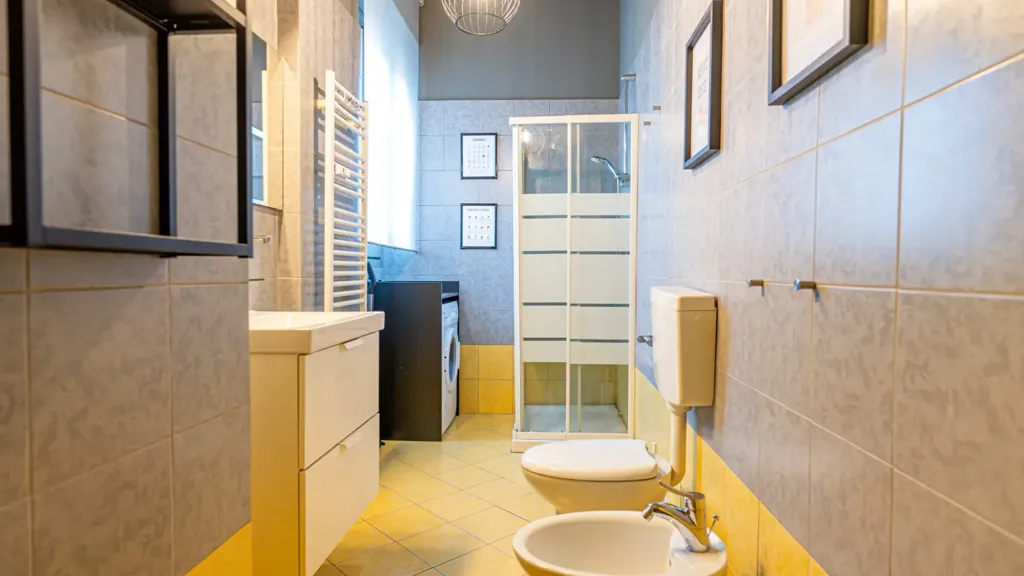 Salles de bain - Panoramic Apartment with Balcony in Turin